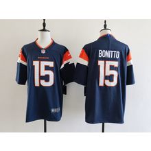 Denver Broncos #15 Nik Bonitto Vapor F.U.S.E. Limited Jersey Navy