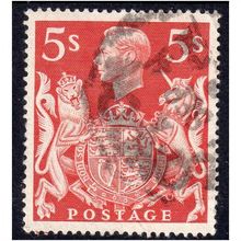 sg477 5s red fine used (B151)