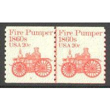 1908 20c Fire Pumper Fine MNH Dry Gum CNP Left 5 V0428