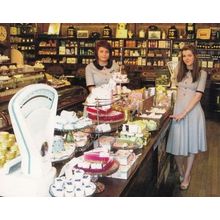 Bakery Staff Scales at Cake Making at Haworth Confectioners Yorkshire Postcard