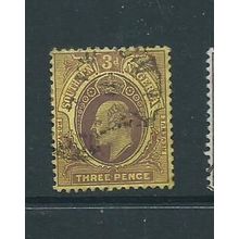 southern nigeria stamp sg37 wmk multiple crown ca used fu