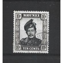 Brunei.SG106 10c Sultan Omar Ali Saifuddin.Fine Used.Aug25o