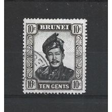 Brunei.SG106 10c Sultan Omar Ali Saifuddin.Fine Used.Aug25u