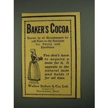 1908 Baker's Cocoa Ad - Known By all Housekeepers
