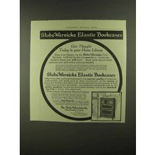 1909 Globe-Wernicke Elastic Bookcases Ad - Home Library