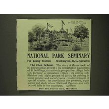 1906 National Park Seminary Ad - The Glen School