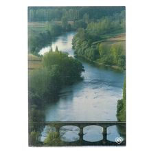 LA VALLEE DE LA DORDOGNE, FRANCE used vintage postcard 1989 postmark #