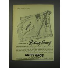1949 Moss Bros Riding Scarf Ad - Literally a riding scarf