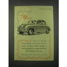 1949 Singer S.M. 1500 Car Ad - Latest of a long line