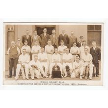 Yorkshire Higham Cricket Club Postcard Winners of Darton District League 1926