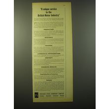 1965 Pressed Steel Company Ad - A unique service to the British Motor Industry