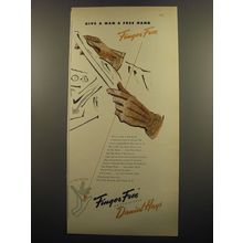 1951 Daniel Hays Finger Free Gloves Advertisement - Give a man a free hand