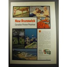 1957 New Brunswick Canada Ad - Canada's Picture Province