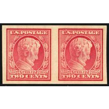 368H, Mint NH XF 2¢ Imperforate Coil Pair With PSE Certificate - Stuart Katz