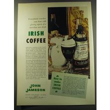 1960 John Jameson Whiskey Ad - Transatlantic travelers come home