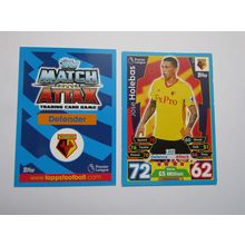313. Jose Holebas - Watford - Match Attax 2017/18 Football Card EF1