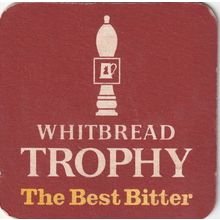 BEER MAT - WHITBREAD BREWERY - TROPHY THE BEST BITTER - (Cat 156) - (1969)