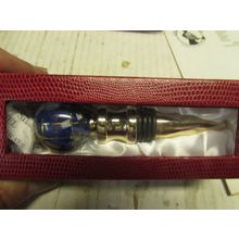 Kalifano globe bottle stopper - black