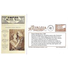 Postcard Empire Weekly News 1938 Jeanette Macdonald Nelson Eddy Film - Nostalgia