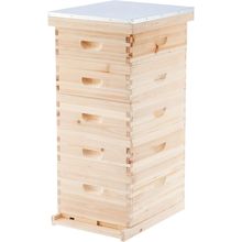CREWORKS 5 Layer Bee Hive, Beehive for Honey, Bee Box Beekeeping Supplies, Hive