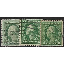 1908/1922 1 Cent Green - fine used (o) - Perf. 10+11+12