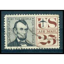 Used C59 25c Abraham Lincoln Fine WA0782