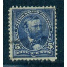 Used 281 5c Ulysses S. Grant Just Clears M04876