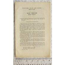 1933 Statutory Rules No. 318 Road Vehicles, international circulation