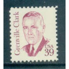 1867 39c Grenville Clark Fine MNH Dry Gum MA1945
