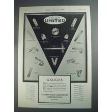 1927 USMC Gauges Ad - Sorter's, One inch, Round Edge