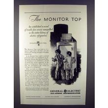 1930 General Electric Refrigerator Ad - Monitor Top