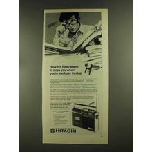 1972 Hitachi TRK 1211 Cassette Recorder Ad - Beep