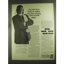 1972 Flying Tiger Corporation Ad - Setting Records