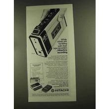 1972 Hitachi Tape Recorder Ad - TRQ-30 TRK-1100 TRQ-288
