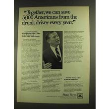 1972 State Farm Insurance Ad - Save 5,000 Americans