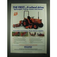 1987 Brouwer 5-Gang Trator reel Mower Ad - 4-Wheel Drive