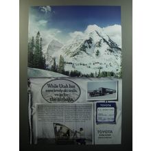 2007 Toyota Cars Ad - While Utah has some lovely ski trails