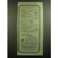 1945 Bank of America Ad - A fortune in Friends