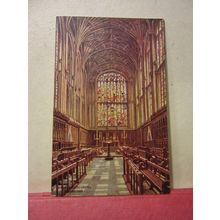 THE CHOIR, KINGS COLLEGE CHAPEL. Cambridge unused postcard by J. Salmon.. =