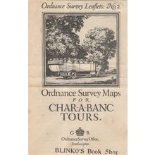 Ordnance Survey Victorian Charabanc Car Transport Map Leaflet