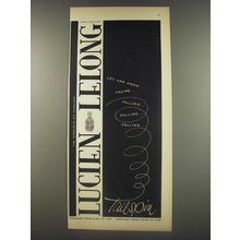 1956 Lucien Lelong Tailspin Perfume Ad - Let her know.. you're falling