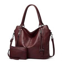 Large Capacity Women's Crossbody Handbag Two Piece Purple