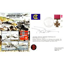 Operation Jubilee Colonel Patrick Porteous Victoria Cross WW2 Hand Signed FDC