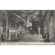 The Throne Room, Windsor Castle, 1913 - Lévy Postcard LL938