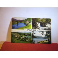 multiview, CALLANDER, STIRLING, SCOTLAND unused vintage postcard PLC35327 =