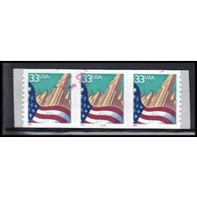 Used 3281c 33c U.S. Flag Over City Very Fine PNC 4444/3 PA4071