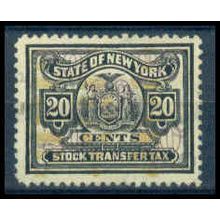 Used Revenue 20c N.Y. Stock Transfer Fine WA2792