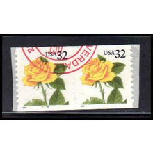 Used 3054 32c Yellow Rose Very Fine CNP Left 5556 PA1908