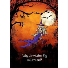 Witch Way - Tree Free Greeting Card - 14736