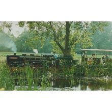 Knupp Locomotive Train at Bressingham Waveney Valley Line Mint 1970s Postcard